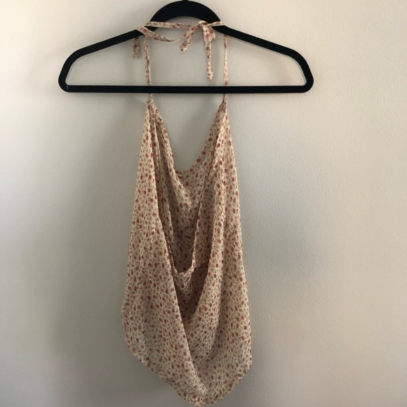 Brandy Melville Floral Halter Top - Picture 4 of 4